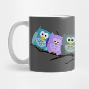 Owls on the pole Mug